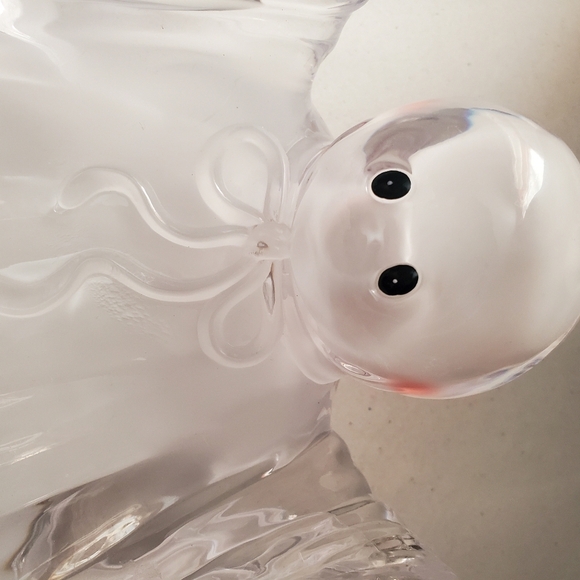 Halloween Clear Ghost Candy Dish. Plastic. - Picture 2 of 10